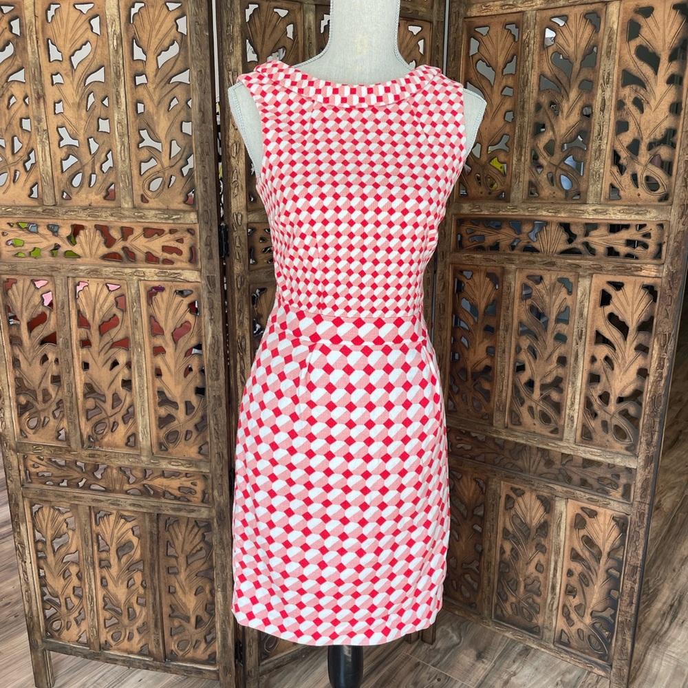 Boden Red, Pink and White Women's Dress